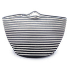 Truu Design Cotton Basket with Handles, 14.75 x 17 inches, White-Material: made of high-quality, natural cotton that is safe to have around children