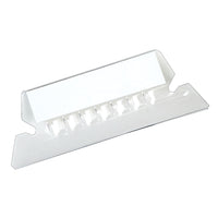 Pendaflex Flexible Plastic Folder Tabs - 2" - 1/5 Cut - Clear - 25 Pack-Customize your Pendaflex hanging folders with these plastic tabs