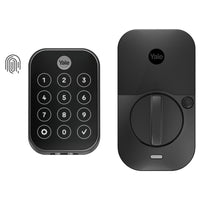 Yale 450 Assure Lock 2 Touch with Bluetooth - Keyfree - Black Suede-Unlock with your fingerprint with a 99 percent accuracy and less than 0.5 seconds recognition time