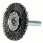 Osborn Crimped Wire Wheel Brush With 1/4" Shank, 3" Dia., 0.014" Fill, 1/4" Arbor - 3 Pack-Application Type Stainless Steel