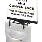 FuTECH Umbrella Bag Stand with bags (UB011)-Umbrella Bag Size: 6"W x 28"H