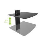 Kanto AVT1 Wall Mounted AV Floating Shelf, 1 Shelf-Solid aluminum construction with durable powder coated finish