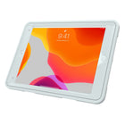 CTA Digital Protective Case with Rotatable Grip Kickstand for 10.2" iPad Gen 7 and 8, Air 3 and 10.5" Pro - White-Outer silicone jacket offers additional protection