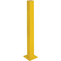 Kleton Heavy-Duty Bollards, Steel, 48" H x 4" W, Yellow-Colour: Yellow