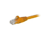StarTech Cat6 Ethernet Patch Cable with Snagless RJ-45 Connectors, 6 ft, Orange (N6PATCH6OR)-Orange PVC jacket for colour coding your connections