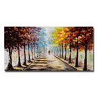 Designart Lets Go For A Stroll Landscape Forest Canvas Art Print, 40" x 20", (PT3501-40-20)-Print