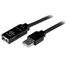 StarTech  Câble de rallonge actif USB 2.0, M/F, 15 m-Aucune perte de signal USB, même à une distance allant jusqu’à 49,2 pi (15 m)