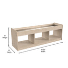 Flash Furniture - Unite de rangement modulaire ouverte Bright Beginnings de qualite commerciale à double face en bois pour salle-Bois certifie Greenguard pour une meilleure qualite de l'air,