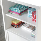 Sauder 66"W Craft Pro Series Craft Table - White- Open storage shelf for those items that just won't fit in a drawer