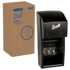 Scott Essential - Distributrice de papier hygiénique en rouleau géant double de avec ou sans mandrin (09021) - Noire-Distributrice de papier hygiénique en rouleau géant double de avec ou sans mandrin