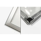 Eddie's Lockable Snap Frame Poster Holder - 8.5" x 11" - Silver Aluminum - 2 Pack (120660-2)-for 8.5" x 11" material