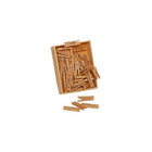 JAM Paper Wood Clothing Pin Clips, Medium, 1 1/8, Natural Brown, 5 Packs of 50, 250 Total (2230719108g)-Size: 1-1/8"