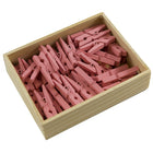 JAM Paper Wood Clothing Pin Clips, Medium, 1 1/8, Pink, 2 Packs of 50, 100 Total (230726778a)-1.125in