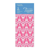 MillBrook Studio Printed Tissue, Pink Damask Pattern, 12 Pack (93065)-Tissue Paper