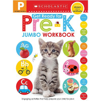 Scholastic Early Learners Jumbo Workbook - Get Ready for Pre-K-Provides practice in important Pre-K learning areas such as the alphabet, pen control, sorting, and counting.