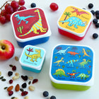 Tyrrell Katz Nesting Snack Set - Dinosaurs - Set of 4-Lunch bags and containers