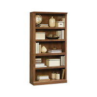Sauder 5-Shelf Bookcase, Oiled Oak-Features three adjustable shelves and two fixed shelf