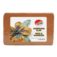 Sandtastik Air Dry Modeling Clay, 1.1 lb, Terracotta-Exceptional plasticity, versatility and ultra fine detail