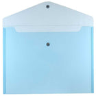JAM Paper Plastic Envelopes with Snap Closure, Letter Booklet, 9.75 x 13, Blue Poly, 12 Pack (218S0BU)-Size: 9-3/4" x 13"