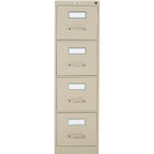 Staples Vertical Letter File Cabinet, 4 Drawer, Sand-Smooth-gliding, fully progressive, ball-bearing suspension for smooth operation