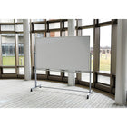Luxor 72" x 48" Mobile Magnetic Double-Sided Whiteboard-4 casters for easy mobility
