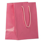 JAM Paper Glossy Gift Bags with Rope Handles - Medium - 8" x 10" - Pink - 3 Pack-Color: Pink Glossy: Make your gift stand out with shiny colourful gift bags.
