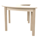 Flash Furniture - Table d'activites demi-lune Bright Beginnings de qualite commerciale en bois pour salle de classe prescolaire-Disponible en plusieurs hauteurs de table