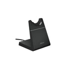Jabra Evolve2 65, Link 380a, Mono UC with Stand Headset - Black-Cushion: Leatherette