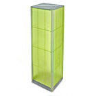 Azar Displays 60" x 16" 4-Sided Pegboard Spinner Floor Display, Green (700405-GRE)-Square tower spinner
