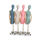 Can-Bramar Adult Female Half Body Mannequin - Ajustable Heigth - Midnight (RPDF-1M)-Height: 68-82.5"