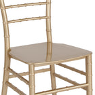 Flash Furniture HERCULES Gold Resin Stacking Chiavari Chairs-Lightweight Design