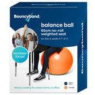 Bouncyband Balance Ball, 65cm, Orange-Stays in place and reduces fidgeting and increases concentration