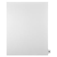 Mark Maker Legal Tabs - Letter Size - White - 1/15th cut - 25 tabs per package - 5 packages Pack - Number 150-White Single Tabs