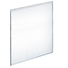 Azar Displays 22" x 17" Vertical Wall Mount Acrylic Sign Holder, Clear, 10 Pack (162728)-Use to displays information on walls and doors, maximizing advertising opportunity