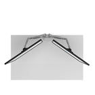 Kanto DMS2000S Gas Shock Dual-Monitor Arm Desktop Mount for 17-inch to 32-inch Displays, Silver-Includes cable management clips to conveniently route your cables