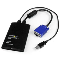 StarTech Kvm Console to Laptop USB 2.0 Portable Crash Cart Adapter with File Transfer & Video Capture-Compact footprint with integrated KVM cables