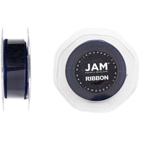 JAM Paper Sheer Organza Ribbon, 7/8" Wide, 25 yd, Navy Blue (807SHnav25)-25 yard sheer organza ribbon spool