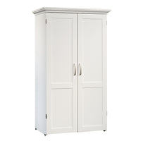 Sauder Select Craft Armoire - 61.57" H - Soft White (430446)-Craft Armoire
