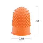Embouts de doigt de Westcott non ventilés à usage intensif de Westcott – Small – Paquet de 12-La forme moulée assure une bonne prise et une longue durée de vie