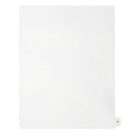 Mark Maker – Onglets séparateurs juridiques blancs, 1/15 onglets, format lettre, sans trous, lettre O, 25/paquet-Onglets séparateurs blancs, 1/15 onglets