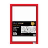 Seco Snap Poster Frame Case - 8.5" x 11" - Red-Poster Frame