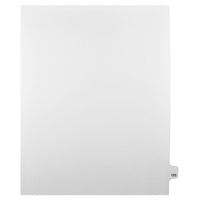 Mark Maker Legal Exhibit Index Tab White Single Tabs, 1/25th Cut, Letter Size, No Holes, Number 123, 25 Pack-White Single Tabs, 1/25th Cut