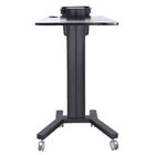 TygerClaw Mobile PC Cart, 25.6" x 19.7" x 42.1", Black-Max weight capacity up to 132lbs/60kgs