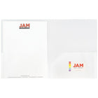 JAM Paper Plastic 2-Pocket POP Folders, Clear, 6 Pack-Card Holder and Interior Pockets