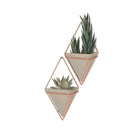 Umbra Trigg Wall Display, Small, Concrete and Copper, 2 Pack (470753-633)-Can be arranged in different sizes to create interesting wall art that is suitable for any room in the home