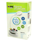 SURELight M1T Magnifying LED Desk Lamp, White (3072022)-Multiple brightness levels and 2x magnifier (10 cm / 4" diameter)