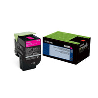 Lexmark 801M Magenta Return Program Toner Cartridge (80C10M0)-Magenta