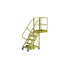 Tri-Arc Unsupported 50" Cantilever Rolling Ladder, Perforated, 74" x 30" (UCU500530246)-Frame Material: Steel