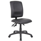 Nicer Furniture - chaise de travail ergonomique en PU -Chaise de bureau à hauteur moyenne et au design simple