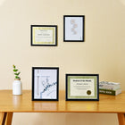 First Base Recognition Certificate Frame, 8-1/2" x 11", Glossy Black-Frame size: 12" (H)x 9-1/2" (W)